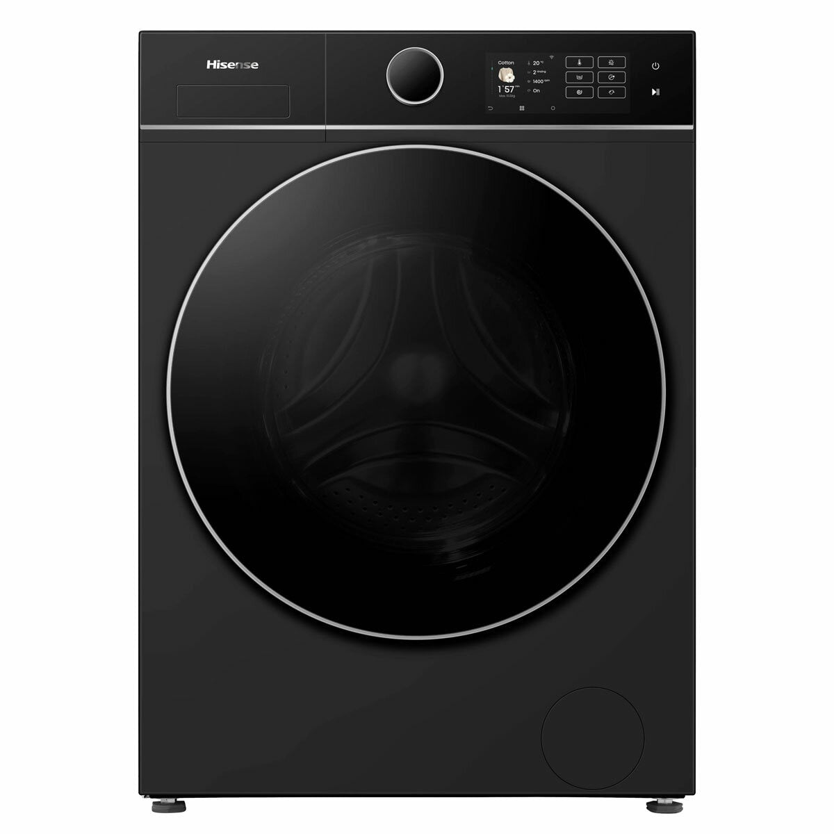 Hisense KitchenFit 5i Series WD5I1045BBQ, 10.5kg / 6kg Washer Dryer, D Rated in Black