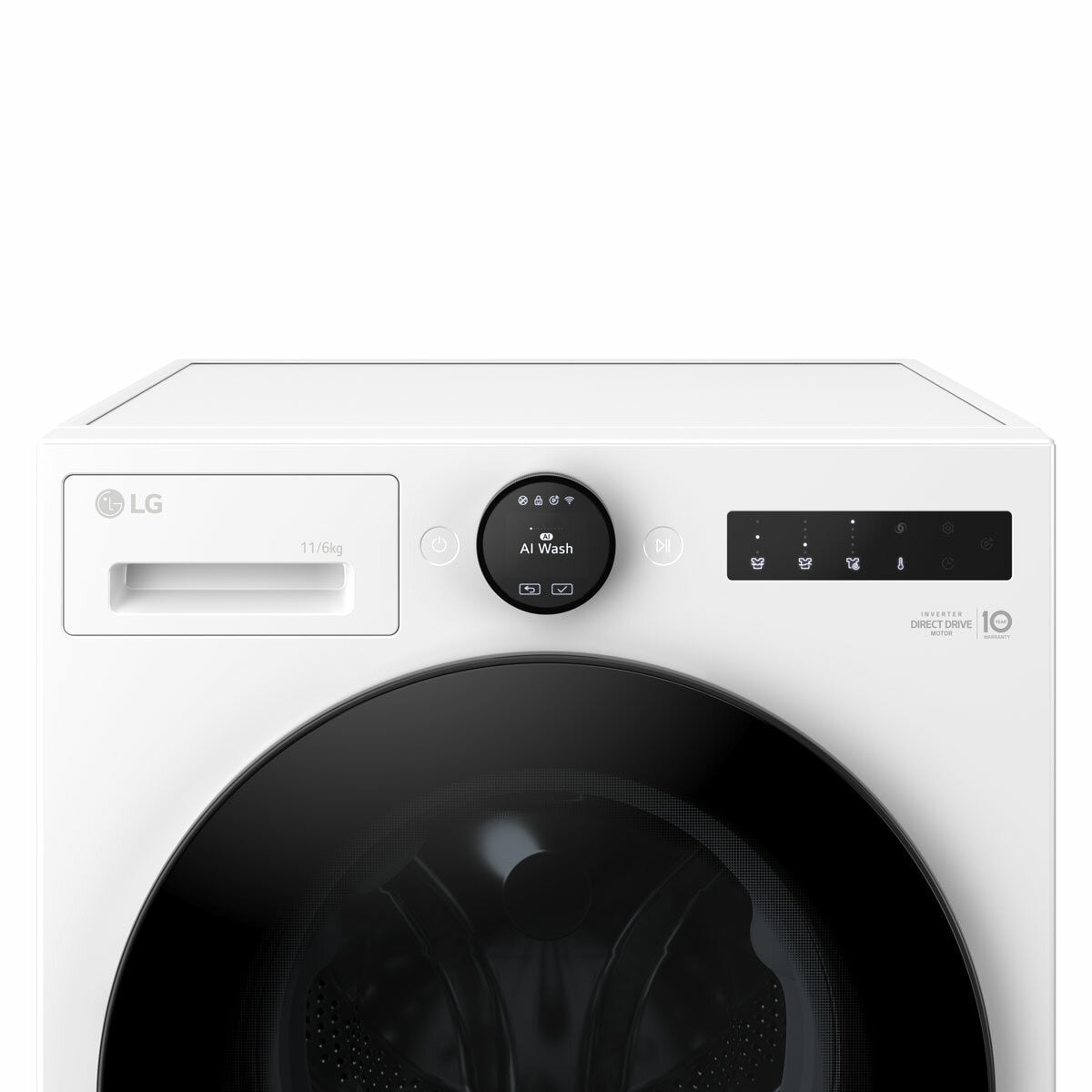 LG W4X7016TWB, 11kg/6kg Washer Dryer, E Rated in White