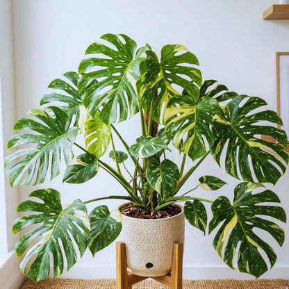 Variegated Monstera Plant Live, Monstera Live Plant, Houseplants, 5 to 7 Inc Tall