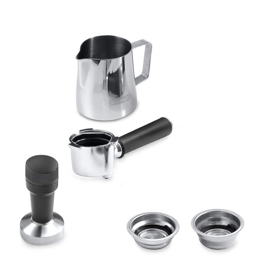 Delonghi EC885.GY Dedica Arte Manual Espresso Coffee maker with Milk Frother - Grey