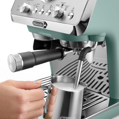 Delonghi EC9155.GR La Specialista Arte Compact Manual Bean to Cup Coffee Machine Green
