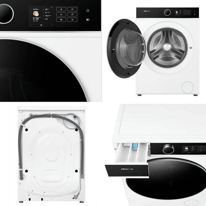 Hisense KitchenFit 5i Series WF5I9043BWFS 9kg 1400 Spin WiFi-enabled Freestanding Washing Machine White