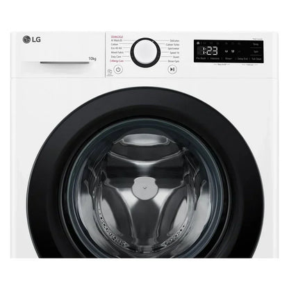 LG F4Y510WBLN1 10kg Steam 1400 Spin Freestanding Front Load Washing Machine White - A Rated