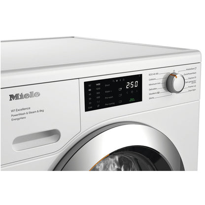 Miele WEE385 WCS 8kg 1400 Spin Power Wash & Steam Washing Machine Lotus White