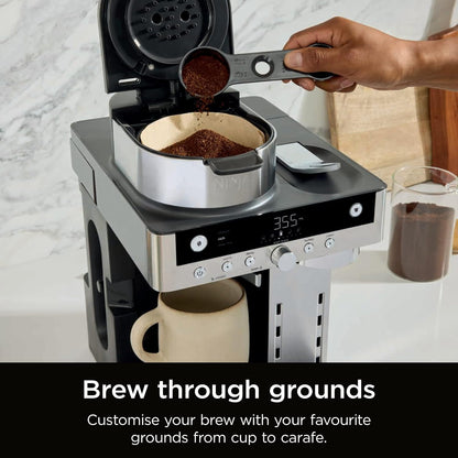 Ninja Prestige Dualbrew System CFN802UK Pod and Filter Coffee Machine - Black