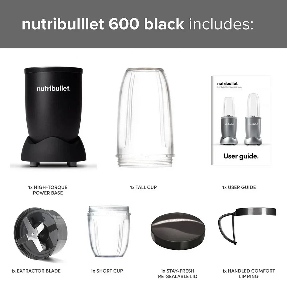 Nutribullet 600 Series Blender 02548 - Black