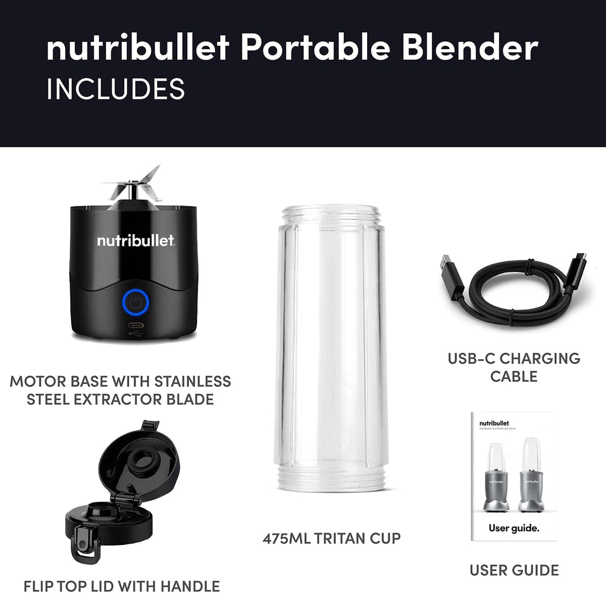 Nutribullet Portable Blender 02306 - Black