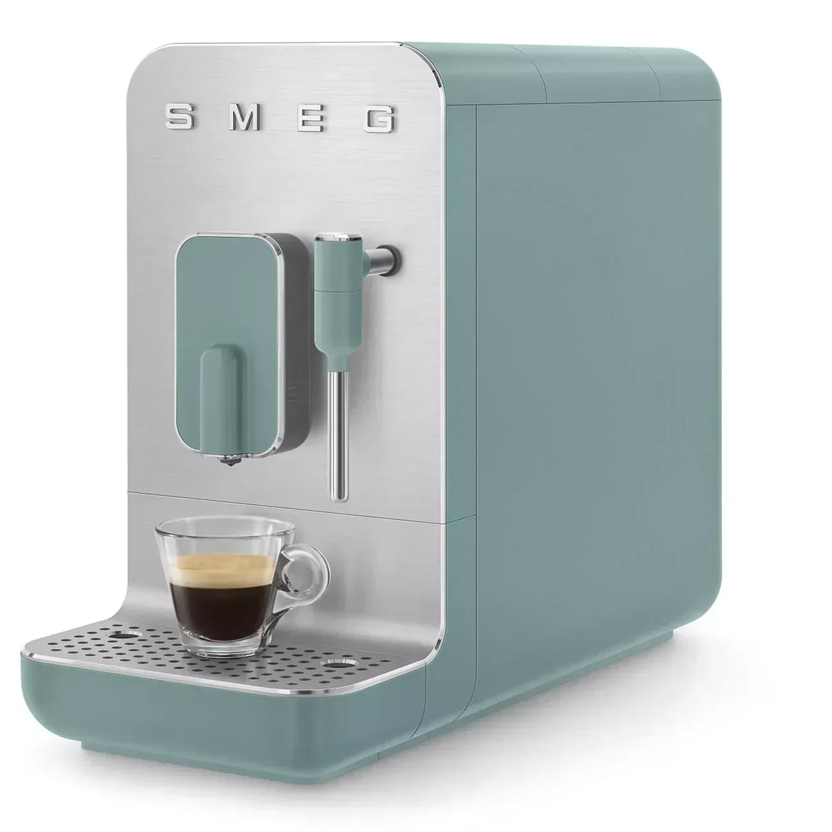 Smeg BCC12EGMUK Retro Bean to Cup Espresso Coffee Machine Emerald